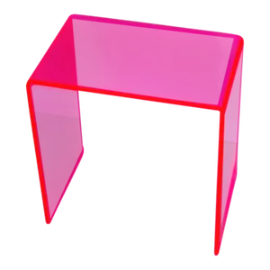 Neon Pink Waterfall End Table