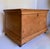 Wood Antique Small Pine Storage Chest on Original Casters For Sale - Image 7 of 11