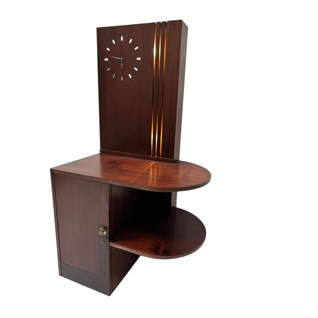 Art Deco Dry Bar with Clock, 1930s For Sale - Image 12 of 12