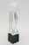 This unsigned vintage clear and pebbled lucite sculpture sits on a green lucite base that is not attached. From the 80;s...