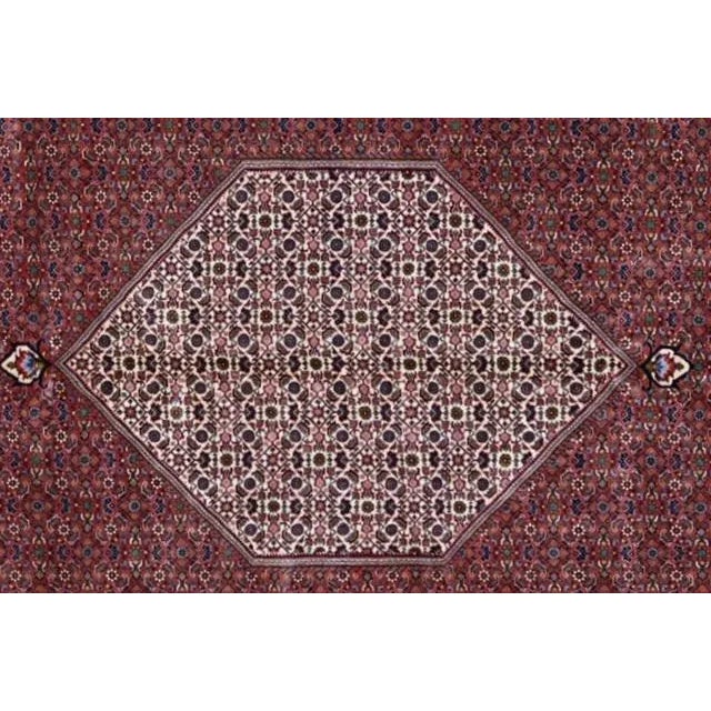 Brick Red Persian Bijar Rug, 8'8" X 11'9" For Sale - Image 8 of 13