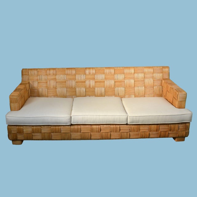 Wood Donghia Block Island Sofa by John Hutton For Sale - Image 7 of 8