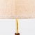 Restored 1960s Sculpted Walnut & Brass Floor Lamp With Cocktail Table For Sale - Image 10 of 12