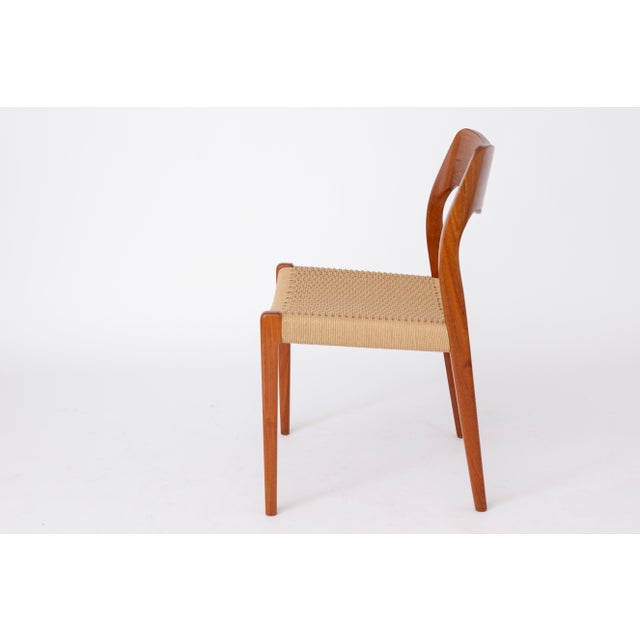 Model 71 Chair in Teak with New Danish Cord by Niels Otto Møller for J.L. Møllers, 1960s For Sale - Image 4 of 10