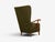 Danish Modern, Highback Lounge Chair, Elm, Wool, Denmark, 1950s For Sale - Image 12 of 12