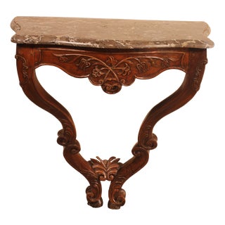 18th Century Louis XV Console in Walnut For Sale