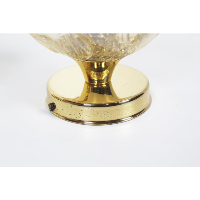 1970s Glass Flower Sconces from Leclaire & Schäfer, 1970s, Set of 2 For Sale - Image 5 of 8