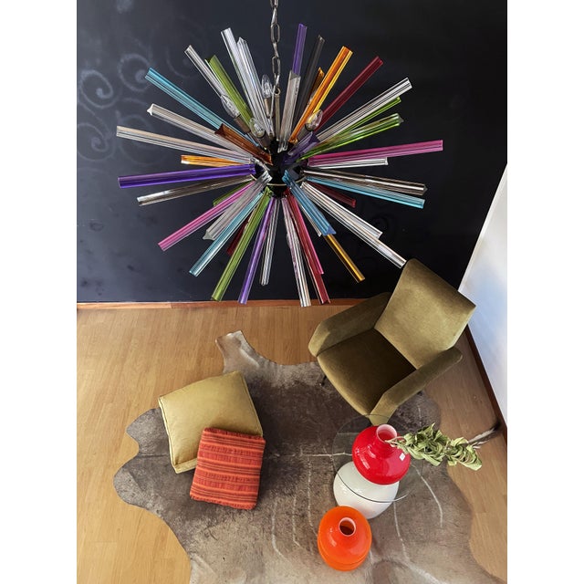 Crystal Prism Sputnik Chandelier, Italy, 1990s For Sale - Image 17 of 18