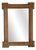 Architectural Oak Wall Mirror with Crossette Corners, France, 1920s For Sale