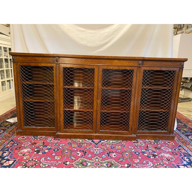 Late 19th Century Regency Style Mahogany Cabinet Sideboard Bookcase For Sale - Image 9 of 14