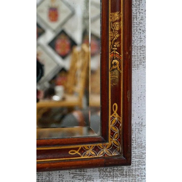 1920s Chinoiserie Bevelled Hall Mirror For Sale - Image 5 of 8
