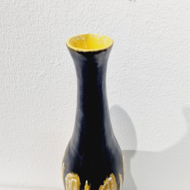 Vintage Studio Ceramic Vase For Sale - Image 6 of 9