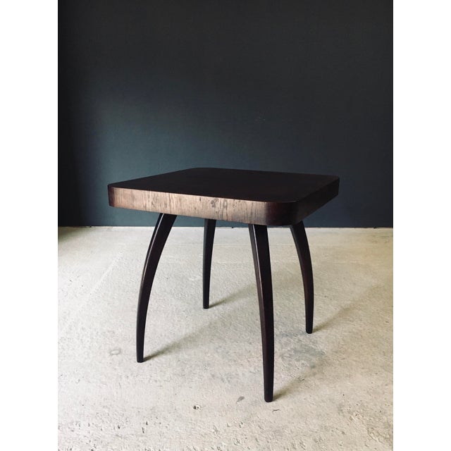 Brown Modernist Spider Table by Jindrich Halabala, Former Czechoslovakia, 1940s For Sale - Image 8 of 18