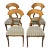 Set of 4 Biedermeier Style Side / Dining Chairs, Italy 1960s For Sale