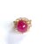 Not Yet Made - Made To Order Bochic “Orient” Ruby & Multi Pastel Color Sapphire Cluster Ring Set 18K & Silver, Size 8 For Sale - Image 5 of 11