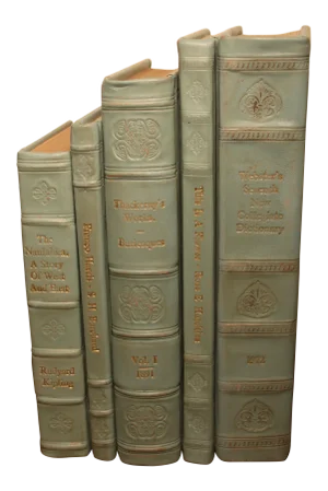 Leather Bound Books - Set of 5