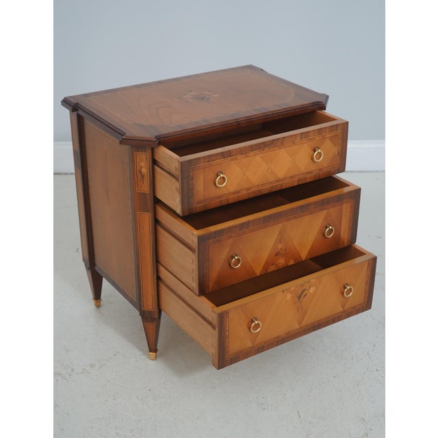 Italian Colombo Mobili 3 Drawer Italian Nightstand Chest For Sale - Image 3 of 18