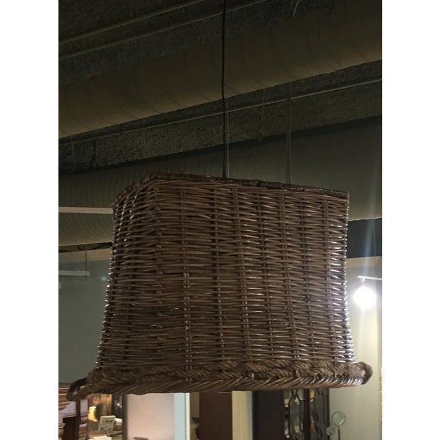 Basket Hanging Light Fixture Chairish