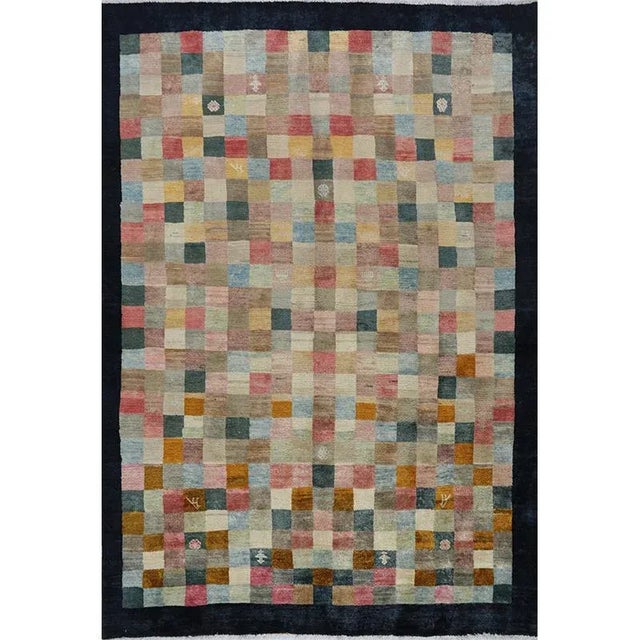 1980s Old Persian Shiraz Area Rug 5'2"×7'7" For Sale - Image 9 of 9