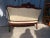 Early 20th Century Antique Victorian Style Carved Walnut Parlor Set, Loveseat and Lounge Chair Chippendale style with claw...