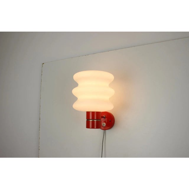 Red Vintage Wall Lamp from Error, 1970s For Sale - Image 8 of 11