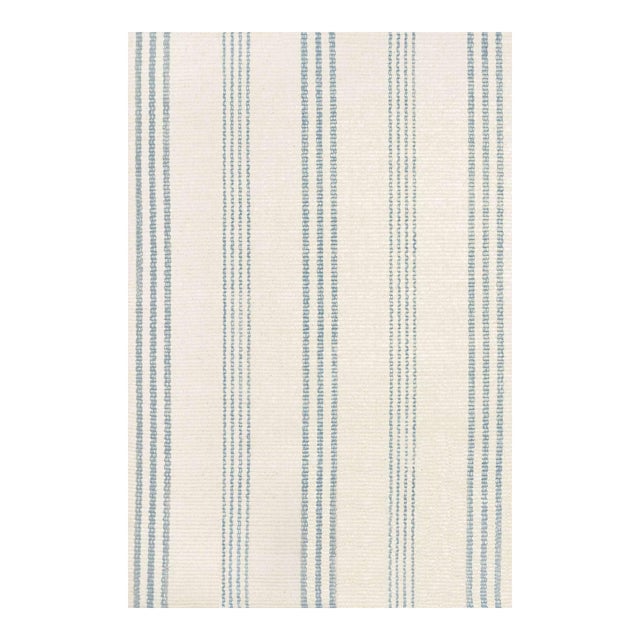Dash & Albert by Annie Selke Swedish Stripe Woven Cotton Rug, 7' 6" x 9' 6" For Sale