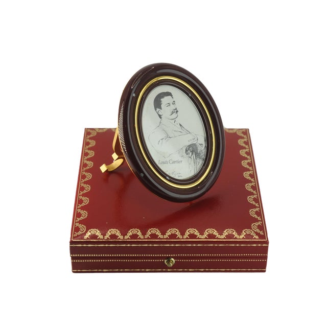 Brown Victorian Photo Frame with Red Box from Cartier, Set of 2 For Sale - Image 8 of 18