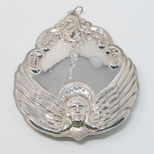 Shabby Chic 2001 Wallace Silversmiths Angel Ornament For Sale - Image 3 of 10