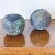Contemporary Antique Spherical Paperweights in Oxidized Metal / Bronze, a Pair For Sale - Image 3 of 6