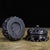 Chinese Vintage Chinese Ebony Wood Incense Burner | Carved Ruyi Lingzhi Censer With Stand For Sale - Image 3 of 9