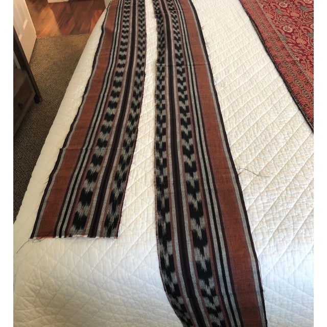Islamic Vintage Asian Ikat Woven Textile Border For Sale - Image 3 of 6