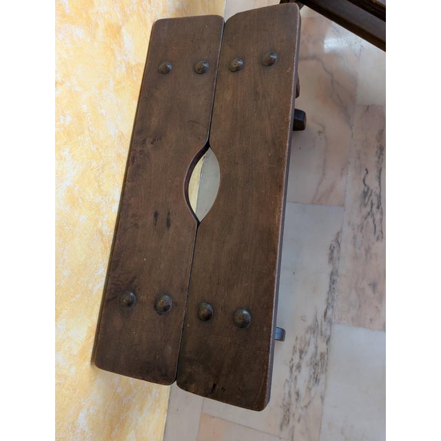 Mid-Century Rustic Benches, 1950, Set of 2 For Sale - Image 9 of 13