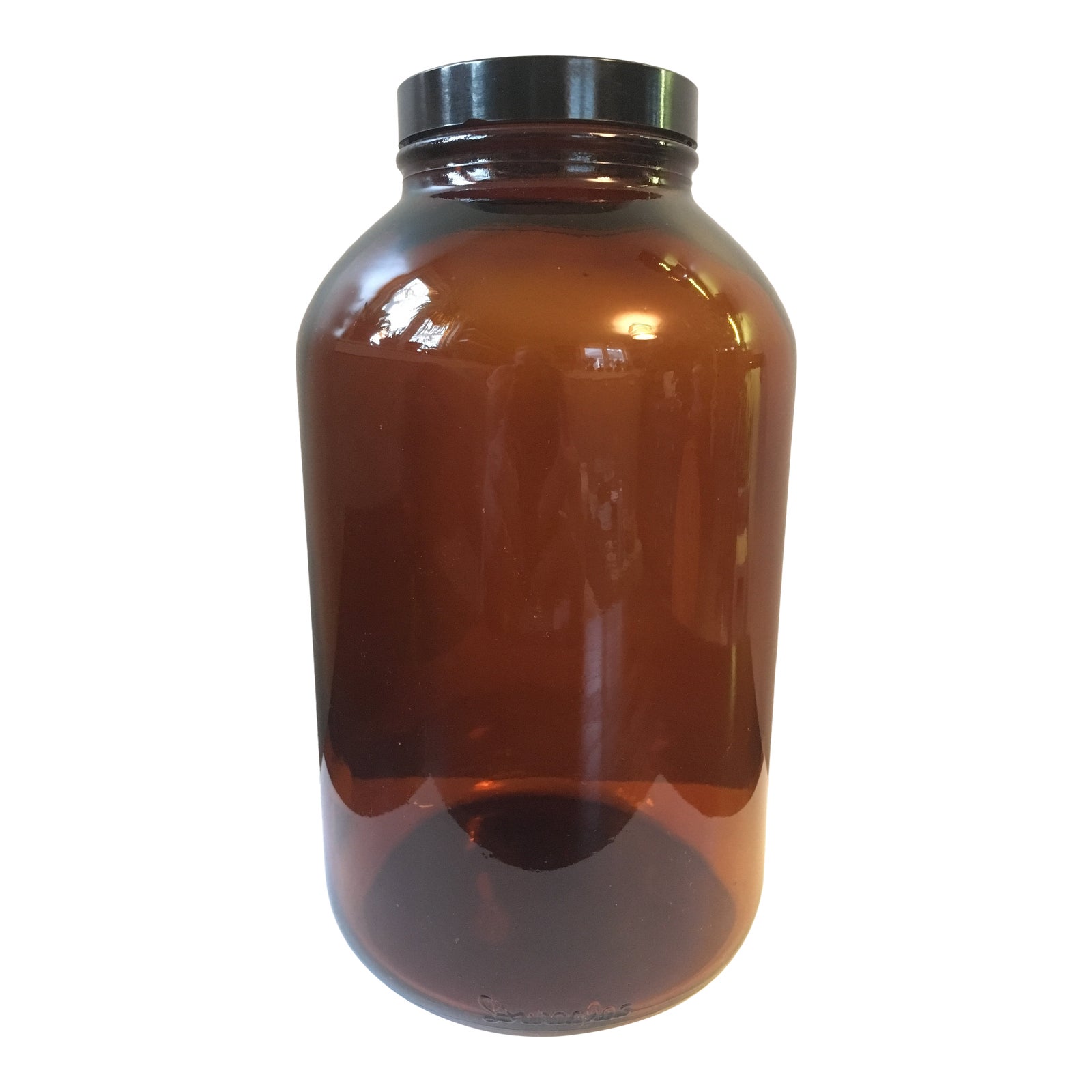 Brown Glass Jar With Lid Chairish