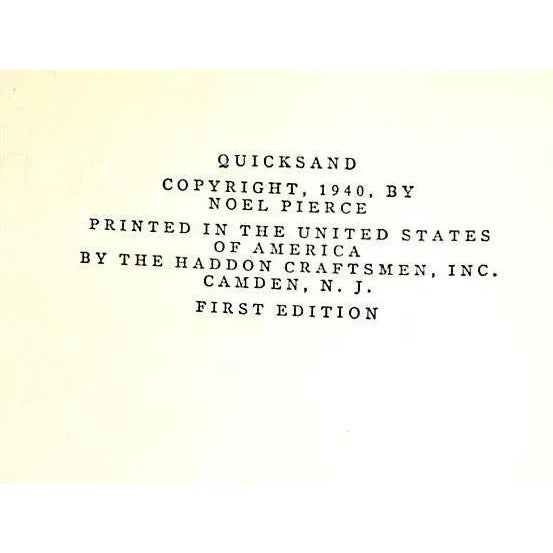 1940s "Quicksand" 1940 For Sale - Image 5 of 8