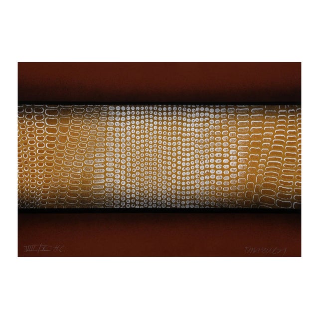 Paul Maxwell "Snake Skin (Brown)" Serigraph For Sale
