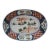 Antique Japanese Famille Verte Porcelain Imperial Phoenix Oval Serving Platter 10" For Sale