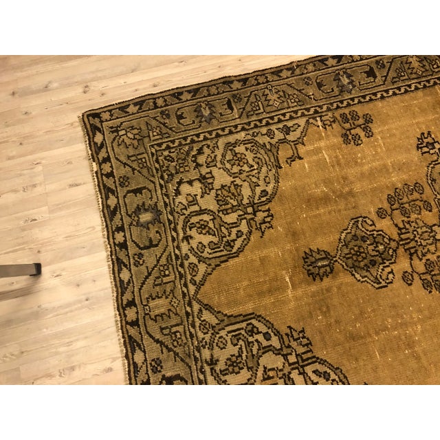 Boho Chic Vintage Bohemian Area Handmade Rug- 4′8″ × 8′4″ For Sale - Image 3 of 11