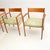 Vintage Danish Teak and Leather Dining Chairs by Arne Vodder from Sibast, 1960s, Set of 4 For Sale - Image 6 of 9