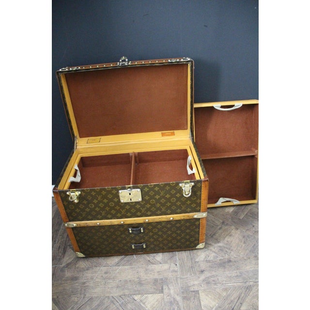 Vintage Shoe Trunk by Louis Vuitton, 1920s For Sale - Image 9 of 18