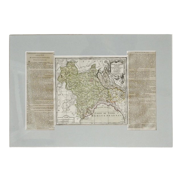 1766 Louis Brion De La Tour Map of Italy For Sale