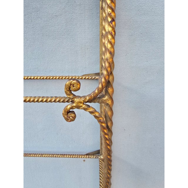 Hand Forged Gilt Wall Shelf From Italy For Sale - Image 10 of 11