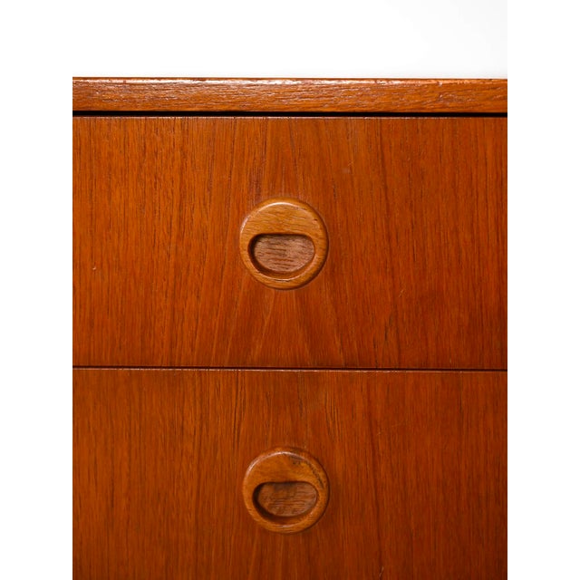 Wood Scandinavian Teak Bedside Table, 1960s For Sale - Image 7 of 12