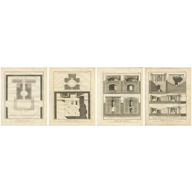 Cannon Foundry Engravings from Diderots Encyclopédie, 1770s, Paper, Set of 4 For Sale - Image 10 of 10