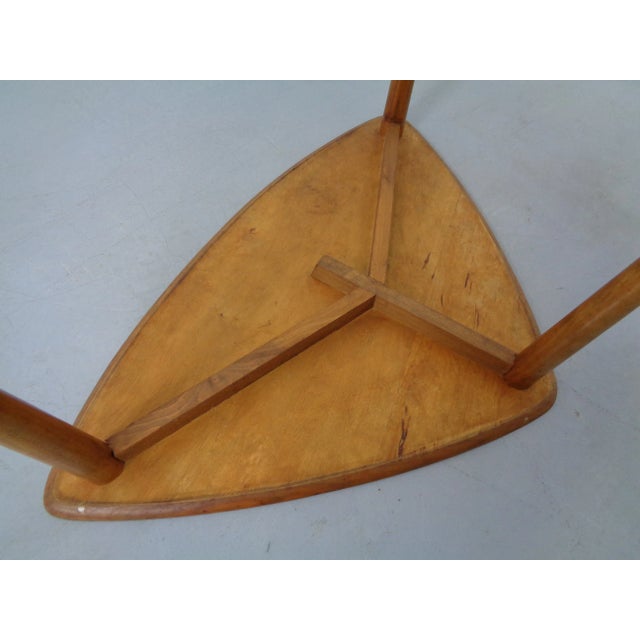 Mid-Century Triangular Teak Side Table, 1960s For Sale - Image 14 of 17