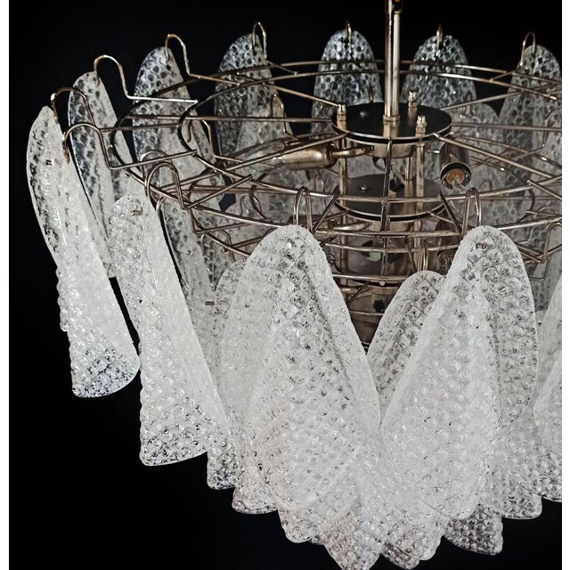 Italian Murano Glass Chandelier, 1970s For Sale - Image 15 of 16
