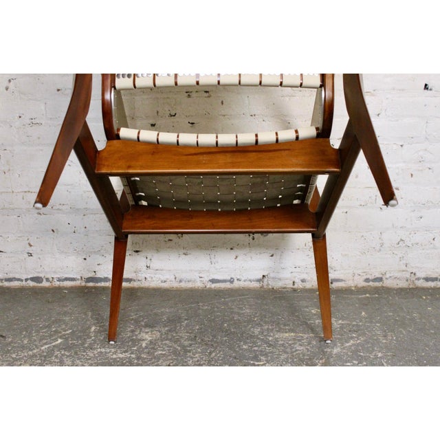 Late 20th Century Mahogany and Leather Safari Chair For Sale - Image 9 of 9