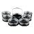 Art Deco Sterling Silver and Cut Glass Coaster Set For Sale