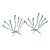 Vintage 7 Arm Brutalist Candelabra Hand-Forged Iron and Copper With Verdigris, a Pair For Sale
