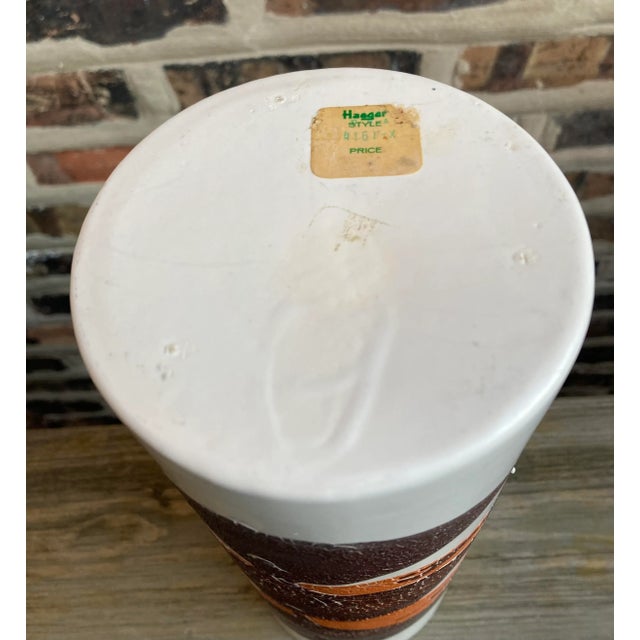 Ceramic 1970s Royal Haeger Earth Wrap Cylinder Vase For Sale - Image 7 of 7