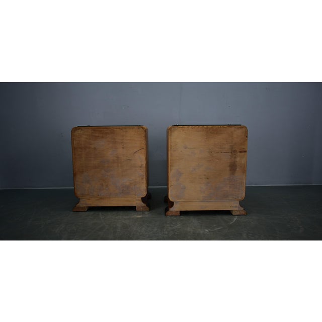 Art Deco Bedside Tables, Former Czechoslovakia, 1930s, Set of 2 For Sale - Image 12 of 18
